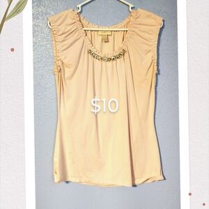 LOFT Light Pink Embellished Women's Top